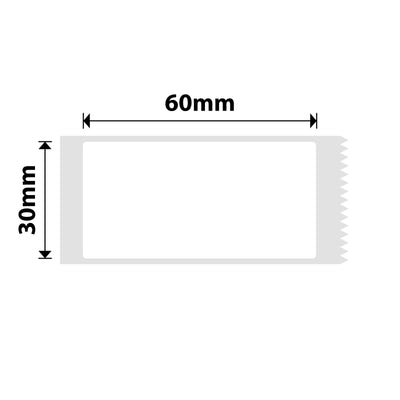 NIIMBOT - B Range - 30x60mm - White - 125 Labels