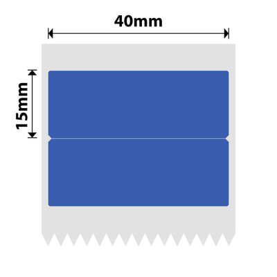 NIIMBOT - B Range - 40x15mm/2mm - Blue - 460 Labels