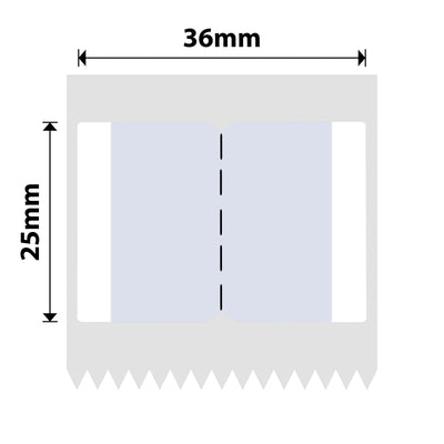 NIIMBOT - B Range - 36x25mm - Grey Index Sticker - 260 Labels