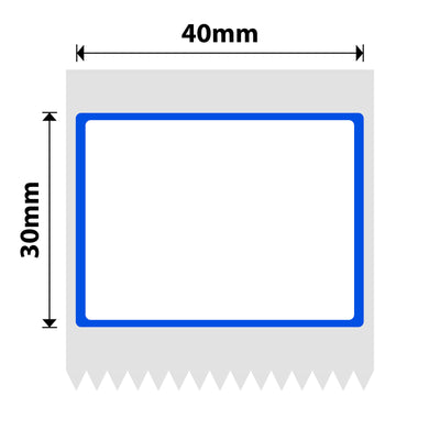 NIIMBOT - B Range - 40x30mm - Blue Frame - 230 Labels