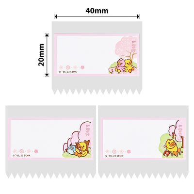 NIIMBOT - B Range - 40x20mm - Duck & Cherry Blossom - 320 Labels
