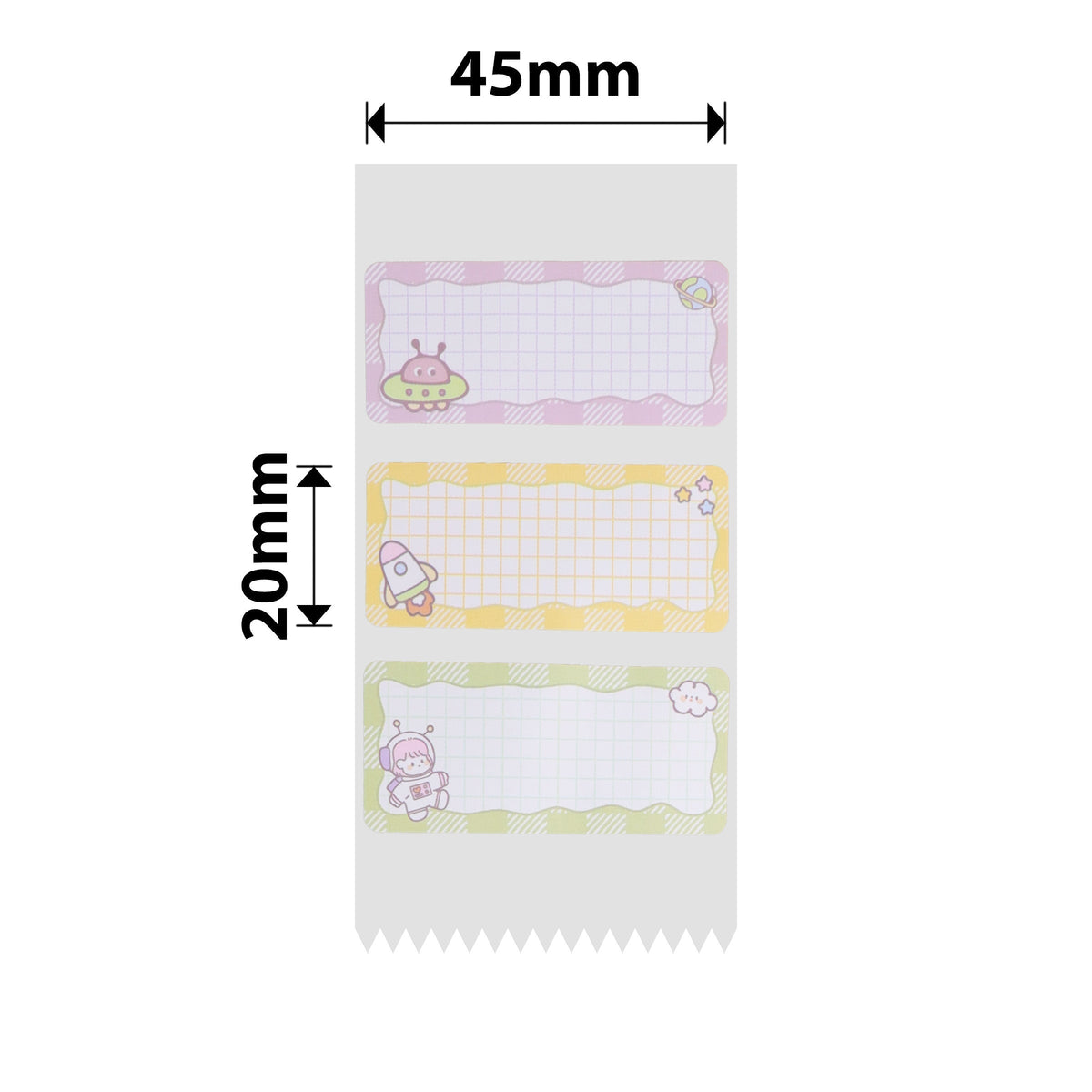 NIIMBOT - B Range - 45x20mm - Space Squad - 320 Labels