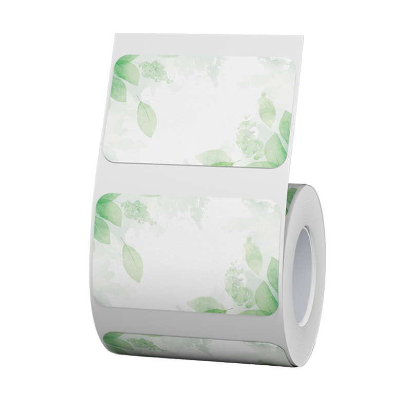 NIIMBOT - B Range - 50x30mm - Green Leaf - 230 Labels