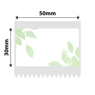 NIIMBOT - B Range - 50x30mm - Green Leaf - 230 Labels