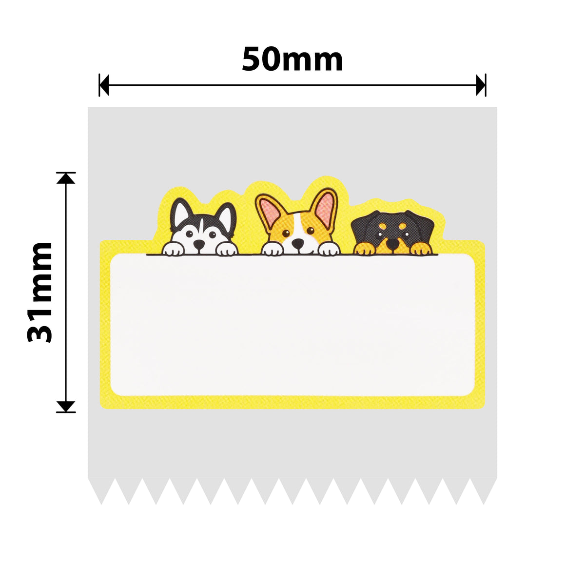 NIIMBOT - B Range - 50x31mm - Dog - 220 Labels