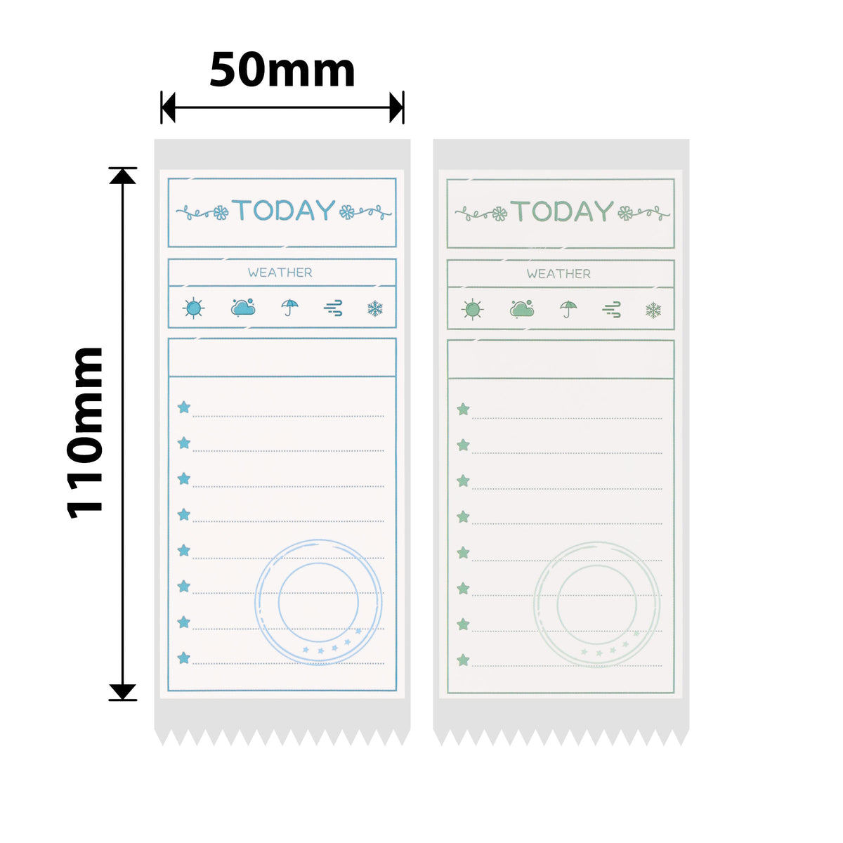 NIIMBOT - B Range - 50x110mm - To Do List - 70 Labels