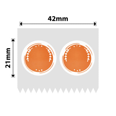NIIMBOT - B Range - 42x21mm - Orange Round - 310 Labels