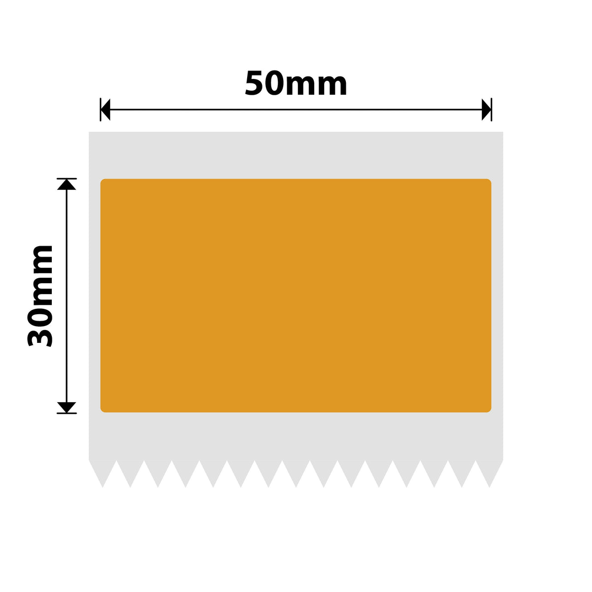 NIIMBOT - B Range - 50x30mm - Orange Freezer - 230 Labels