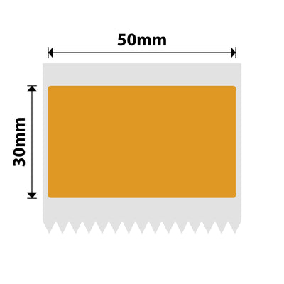 NIIMBOT - B Range - 50x30mm - Orange Freezer - 230 Labels