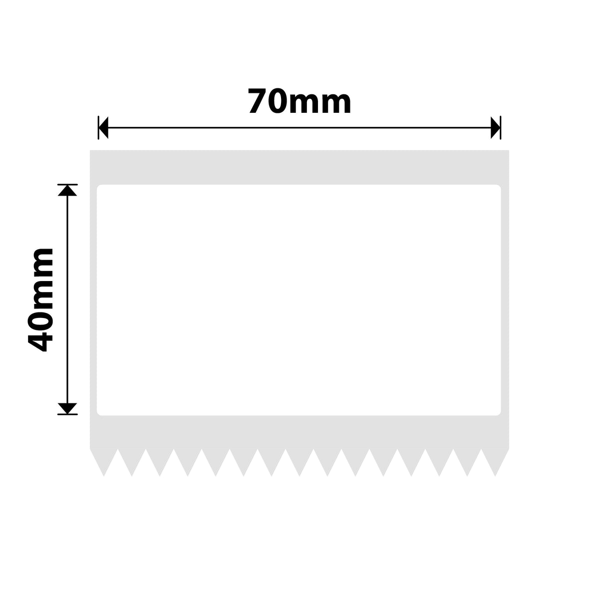 NIIMBOT - B Range - 70x40mm - White - 180 Labels