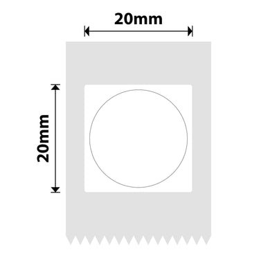 NIIMBOT - D101 Only - 20x20mm - White Round - 265 Labels