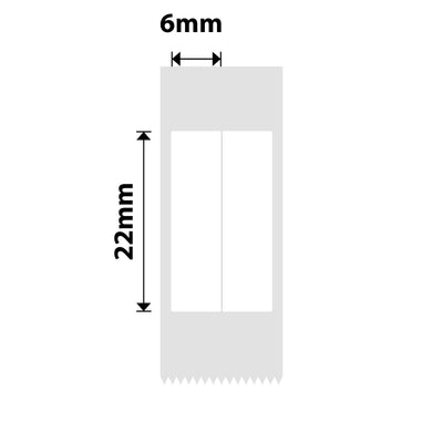 NIIMBOT - D Range - 6x22mm/2L - White Vertical Pen - Stationary - 500 Labels