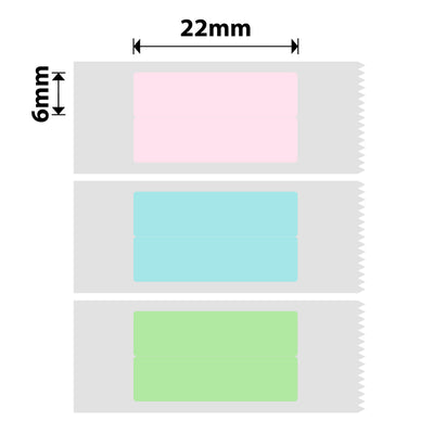 NIIMBOT - D Range - 6x22mm/2L - Multi-Colour Vertical Pen - Stationary - 500 Labels