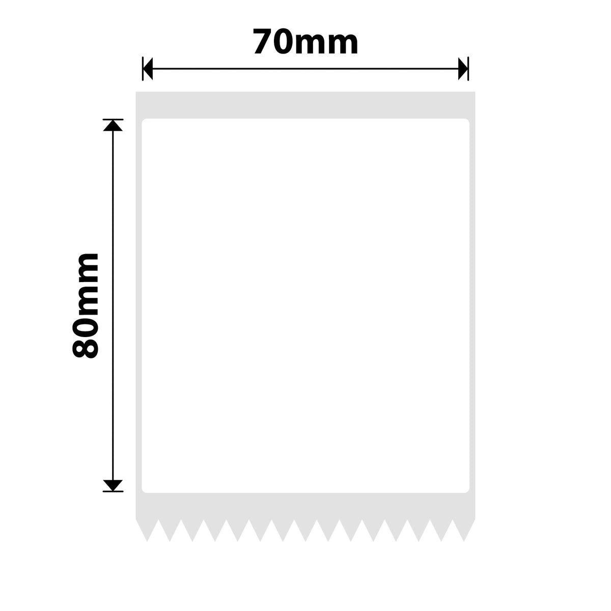 NIIMBOT - B Range - 70x80mm - White - 95 Labels