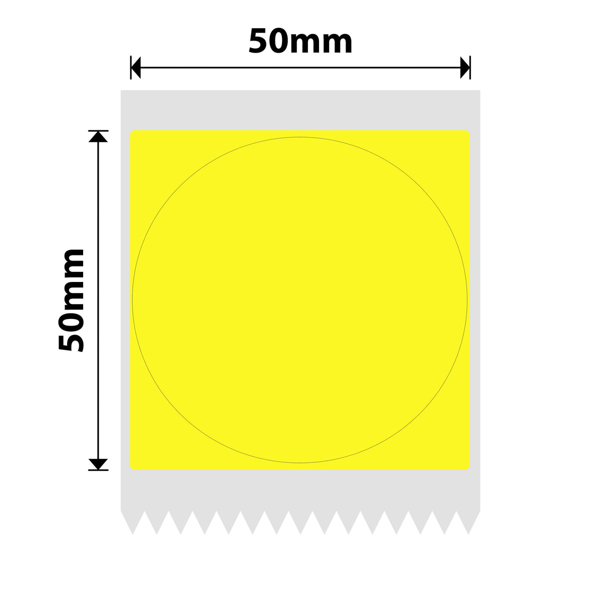 NIIMBOT - B Range - 50x50mm - Yellow Round - 150 Labels