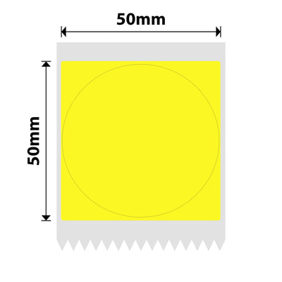 NIIMBOT - B Range - 50x50mm - Yellow Round - 150 Labels