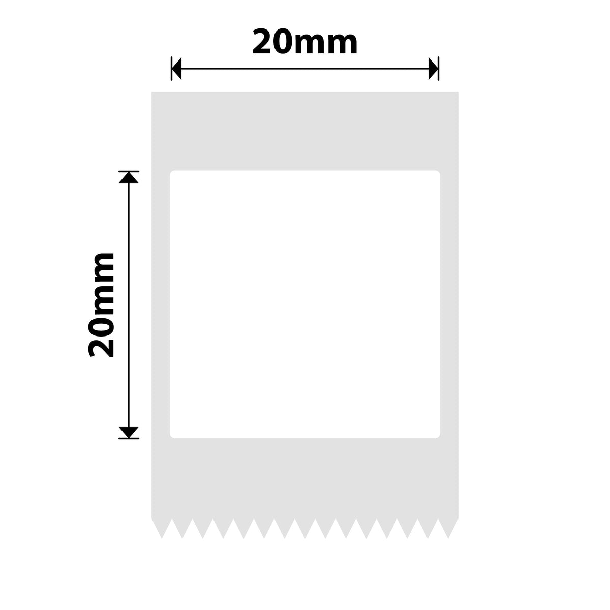 NIIMBOT - B Range - 20x20mm - White F - 315 Labels