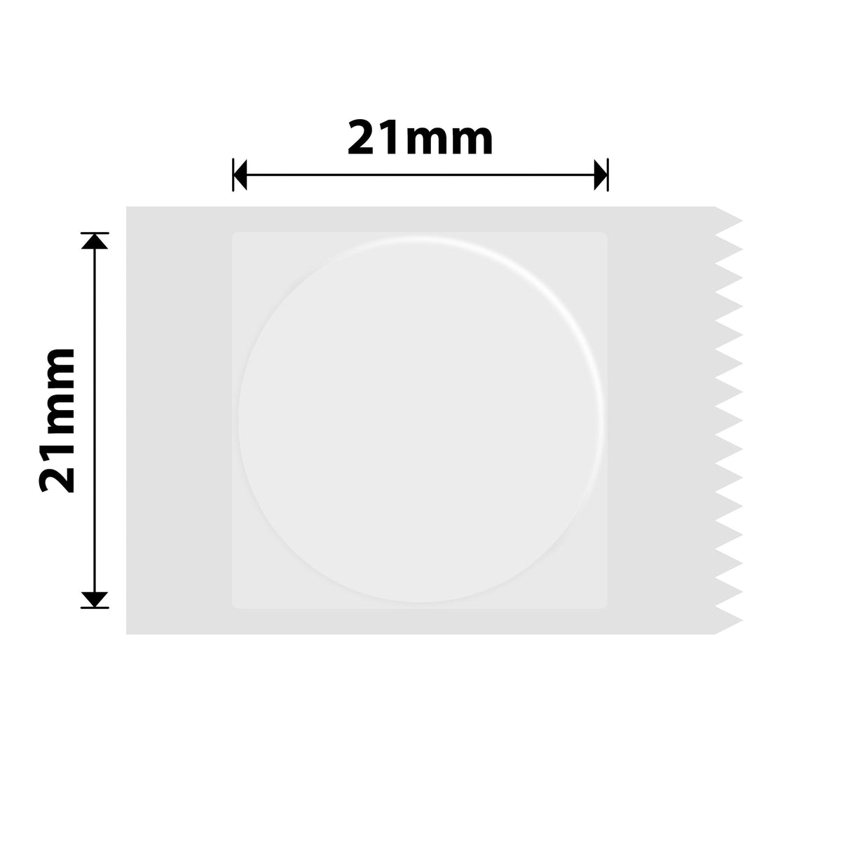 NIIMBOT - B Range - 21x21mm - Transparent Round - 305 Labels