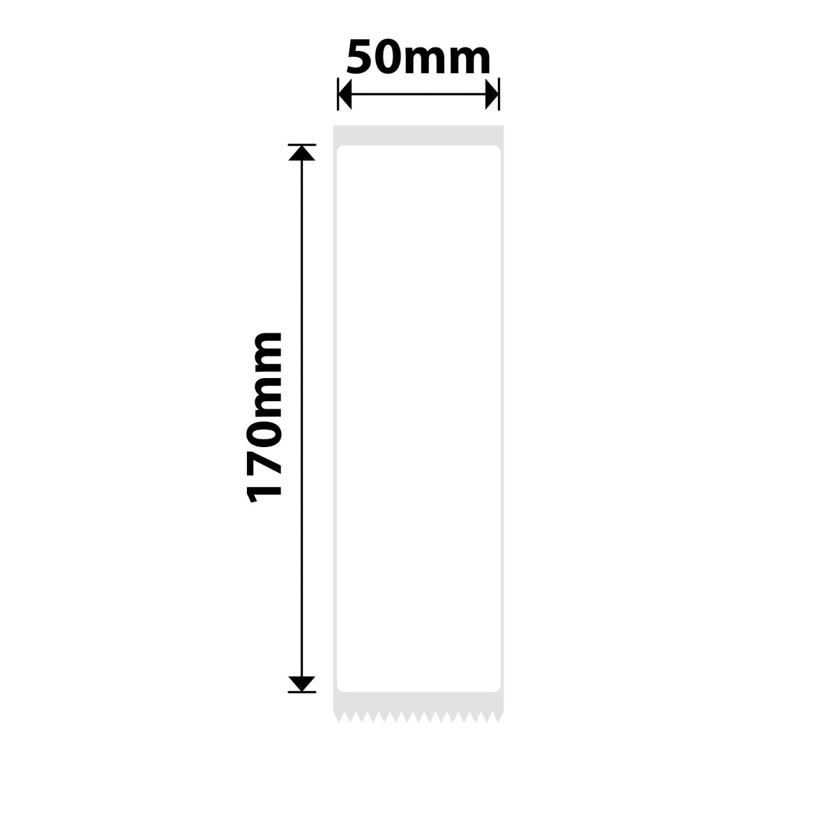 NIIMBOT - B Range - 50x170mm - White - 45 Labels
