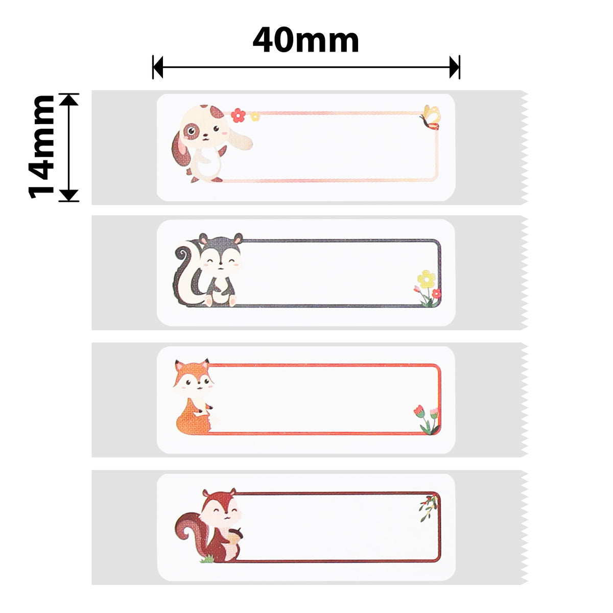 NIIMBOT - N1 - 14x40mm - Fun Jungle Iron On - 60 Labels