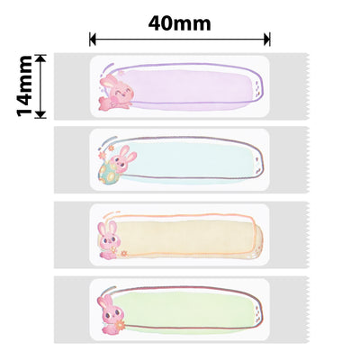 NIIMBOT - N1 - 14x40mm - Cute Bunny Iron On - 60 Labels