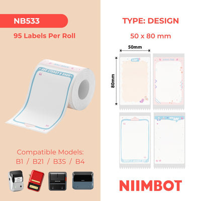 NIIMBOT - B Range - 50x80mm - Symphony Of Life - 95 Labels