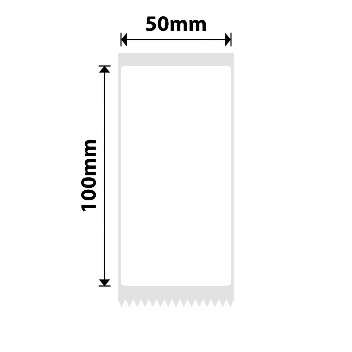 NIIMBOT - B Range - 50x100mm - White - 75 Labels