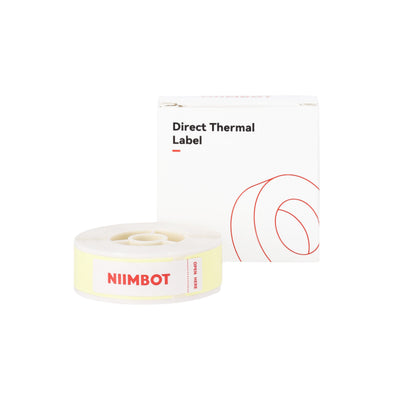NIIMBOT - D Range - 12x75mm - Light Yellow - 90 Labels