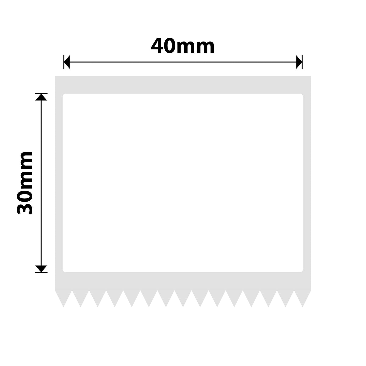 NIIMBOT - K Range - 40x30mm - White - 900 Labels