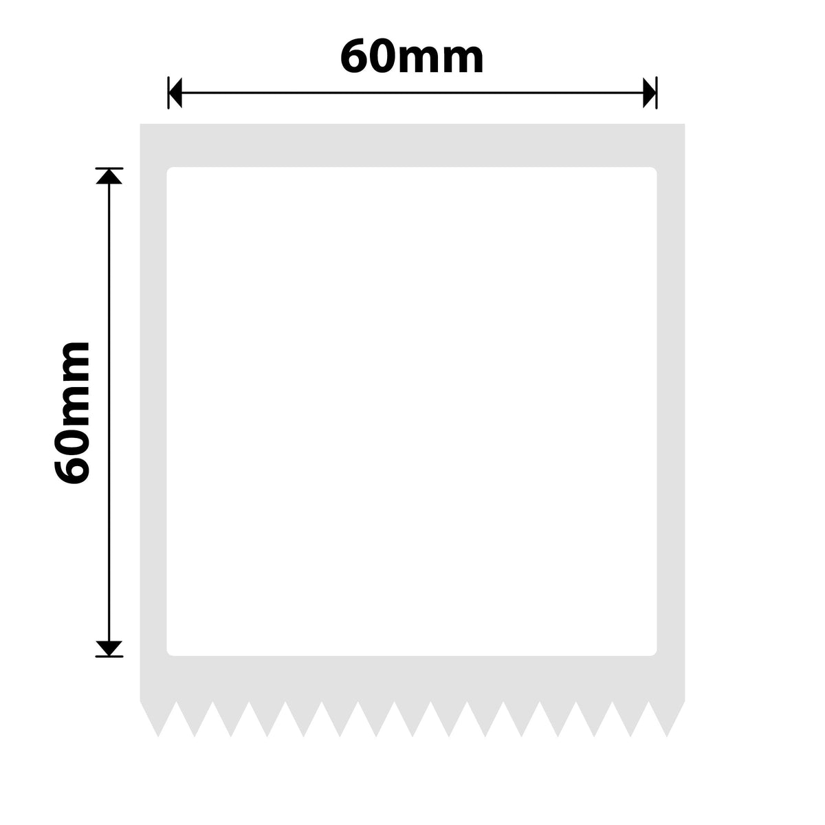 NIIMBOT - K Range - 60x60mm - White - 470 Labels