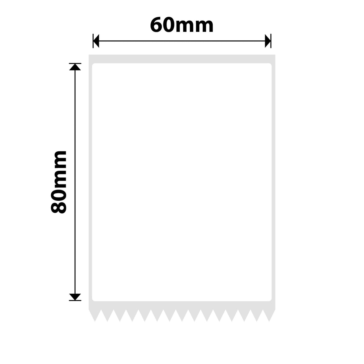 NIIMBOT - K Range - 60x80mm - White - 360 Labels