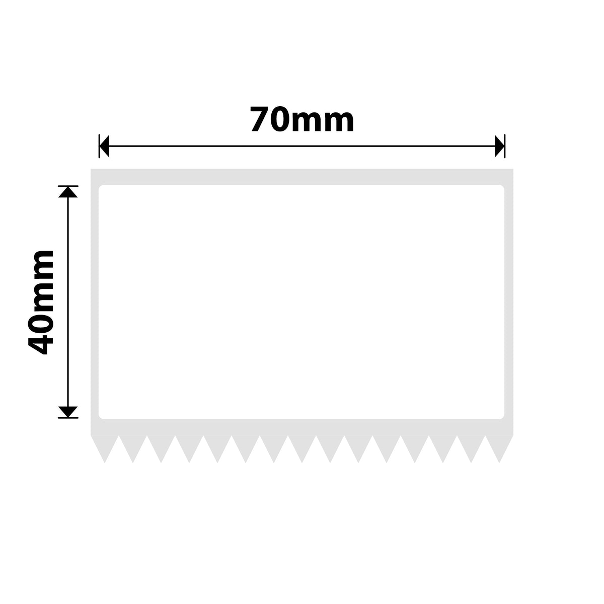 NIIMBOT - K3 Only - 70x40mm - White - 690 Labels