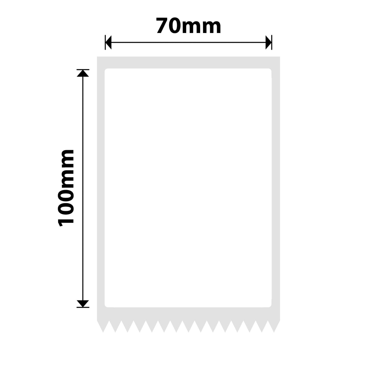 NIIMBOT - K3 Only - 70x100mm - White - 290 Labels