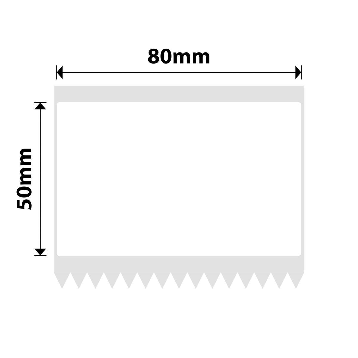 NIIMBOT - K Range - 80x50mm - White - 560 Labels