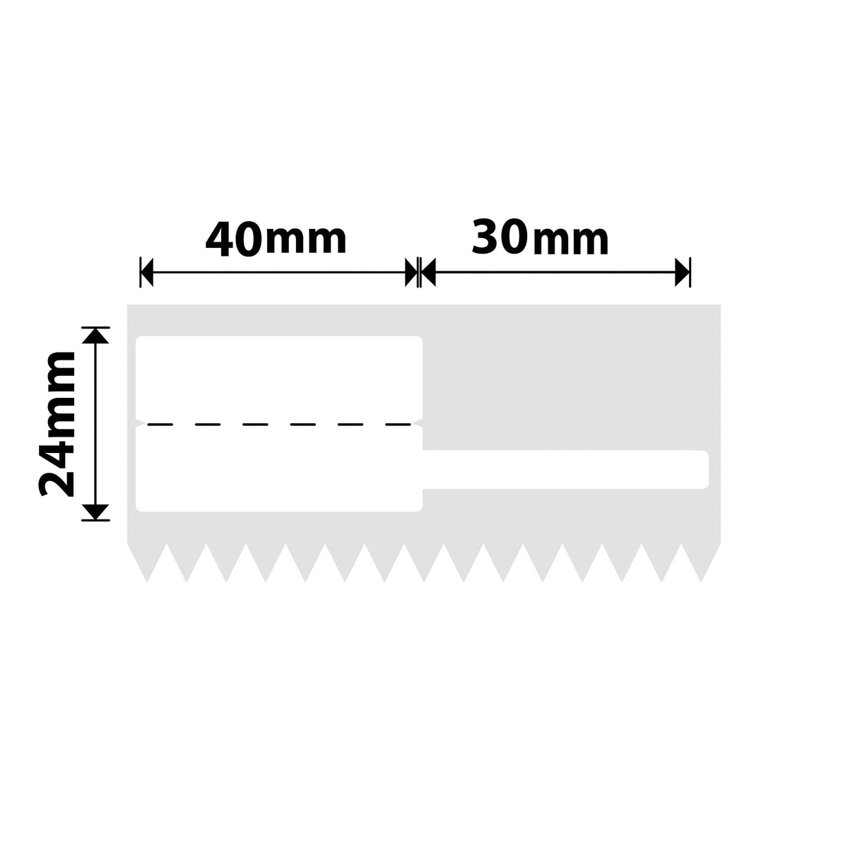NIIMBOT - K3 Only - 40x24+30mm - White Cable - 1,110 Labels