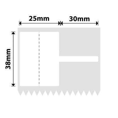 NIIMBOT - K Range - 25x38+30mm - White Cable - 700 Labels