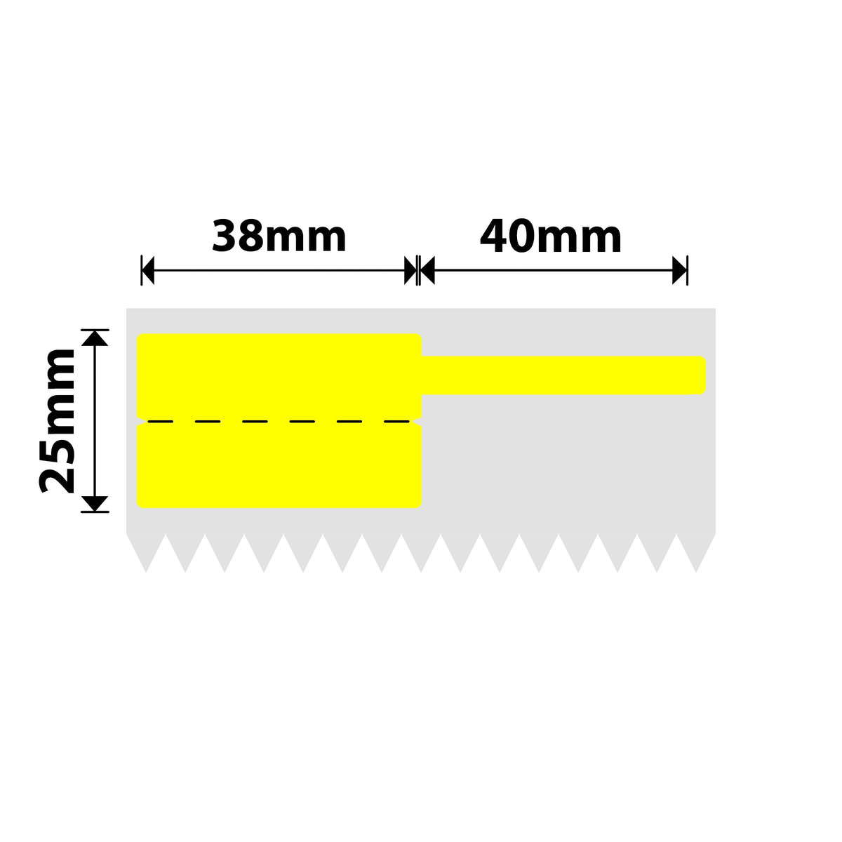 NIIMBOT - K3 Only - 38x25+40mm - Yellow Cable - 1,000 Labels