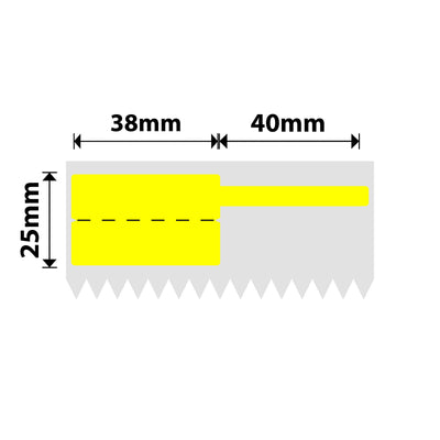 NIIMBOT - K3 Only - 38x25+40mm - Yellow Cable - 1,000 Labels