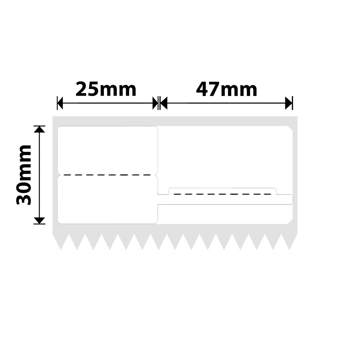 NIIMBOT - K3 Only - 25x30+47mm - White Jewellery - 900 Labels
