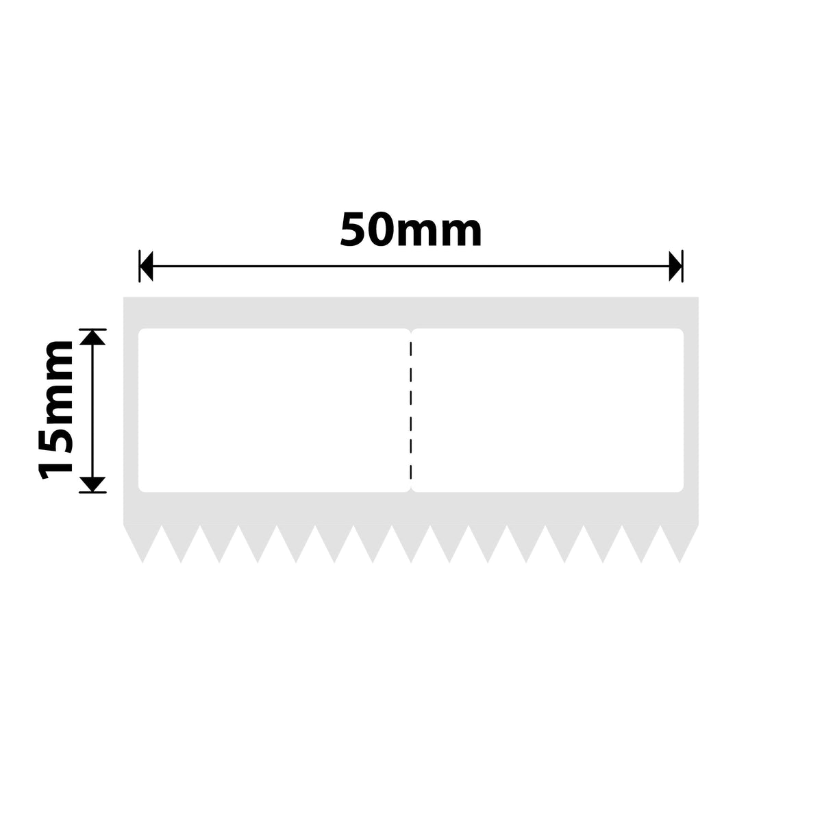 NIIMBOT - K Range - 50x15mm - White Jewellery - 1,660 Labels