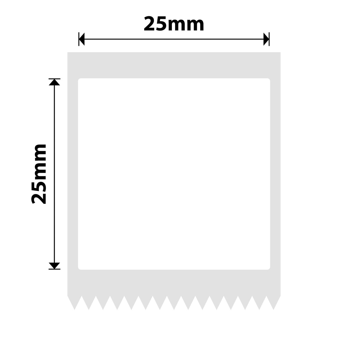 NIIMBOT - M Range - 25x25mm - White PET - 265 Labels