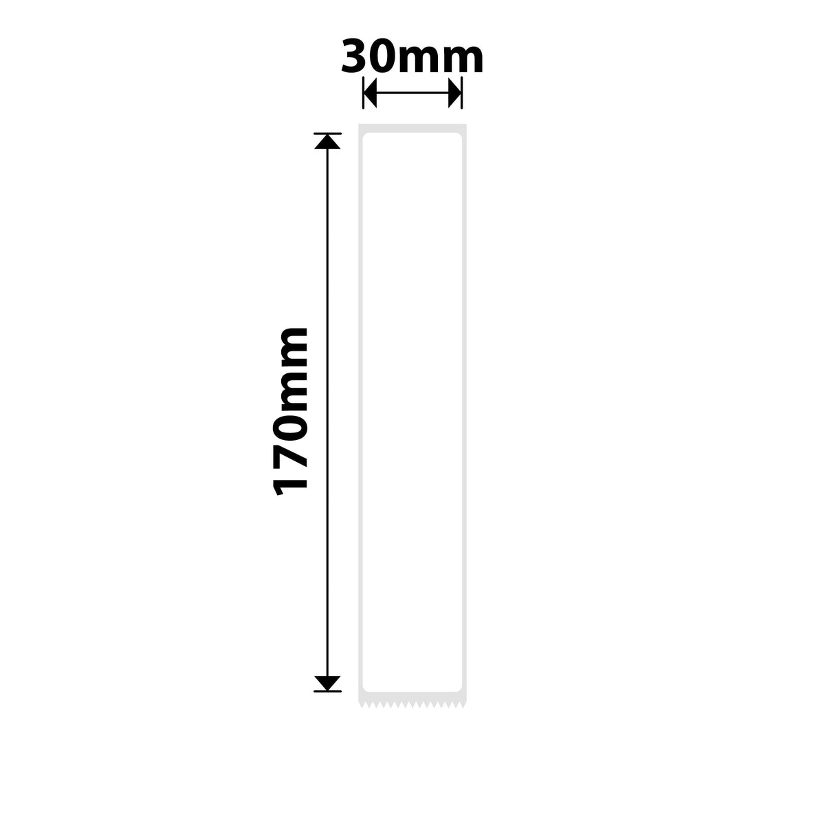 NIIMBOT - M Range - 30x170mm - White PET Folder - 40 Labels