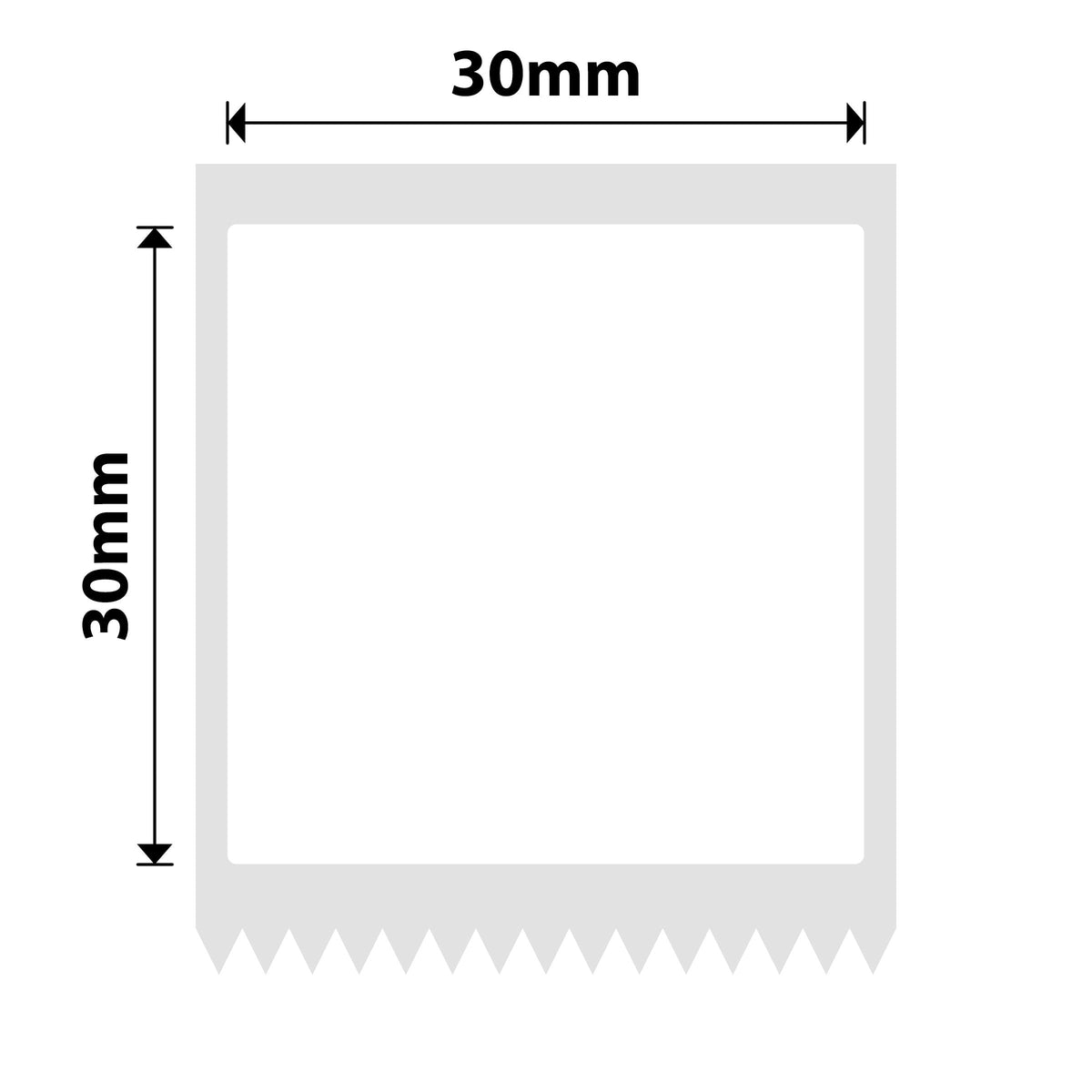 NIIMBOT - M Range - 30x30mm - White PET - 225 Labels