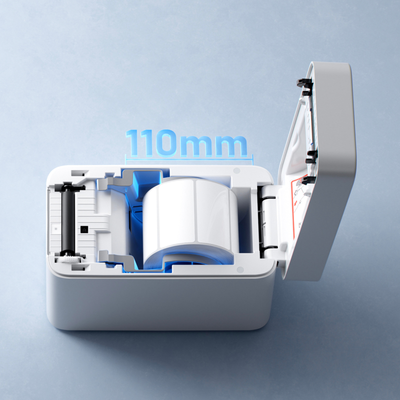 NIIMBOT - K2 Bluetooth Label Printer Incl Label Roll - White