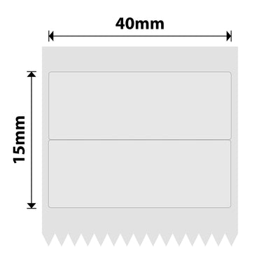 NIIMBOT - B Range - 40x15mm/2R - Transparent - 460 Labels