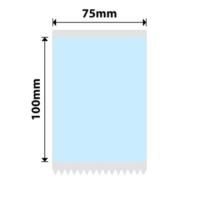 NIIMBOT - B Range - 75x100mm - Baby Blue - 75 Labels