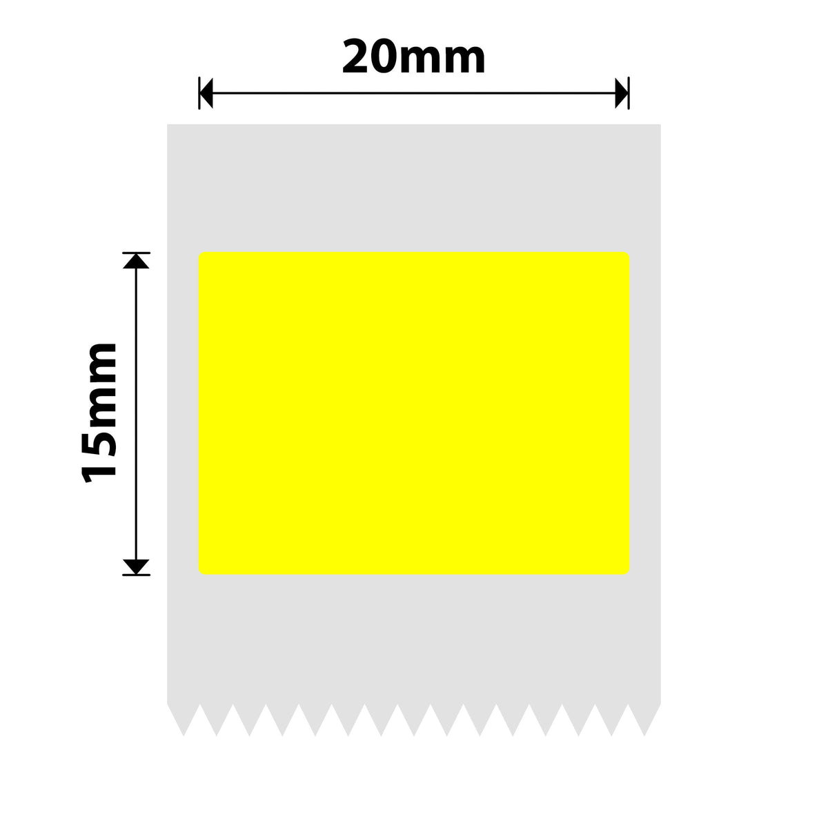 NIIMBOT - M Range - 20x15mm - Yellow - 355 Labels