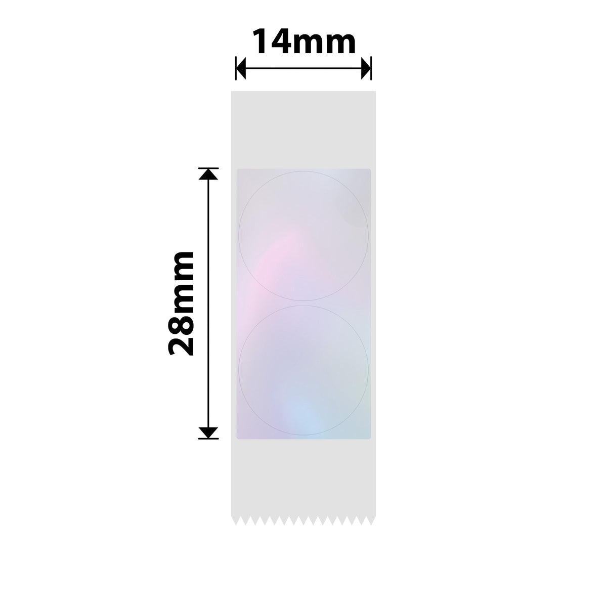 NIIMBOT - D Range - 14x28mm - Pink Round Transparent - 205 Labels