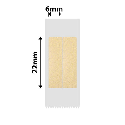 NIIMBOT - D Range - 6x22mm/2L - Gold Transparent Vertical Pen - Stationary - 500 Labels