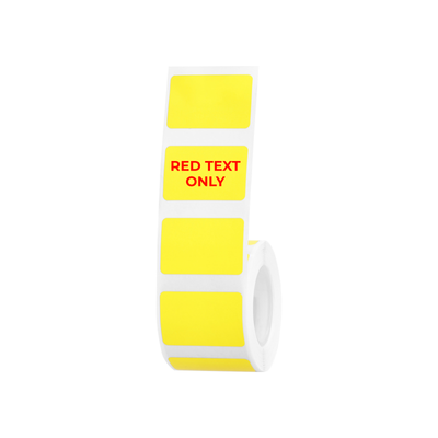 NIIMBOT - B Range - 30x20mm - Yellow Red Text Only - 315 Labels